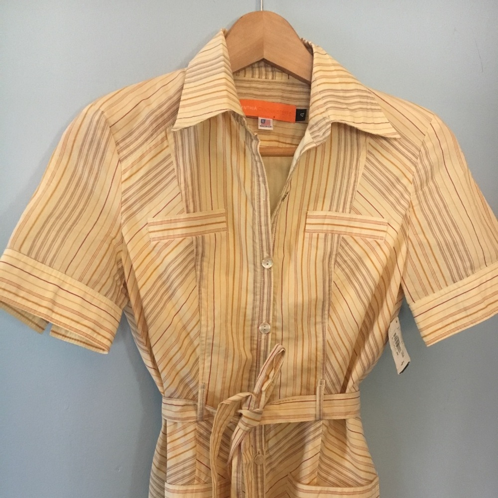 Cynthia Steffe yellow shirtdress